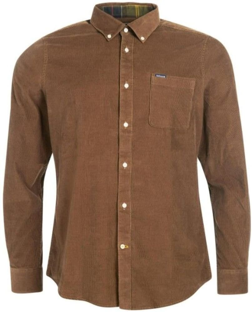 M's Ramsey Cord Tailored Shirt Brown, view: 0
