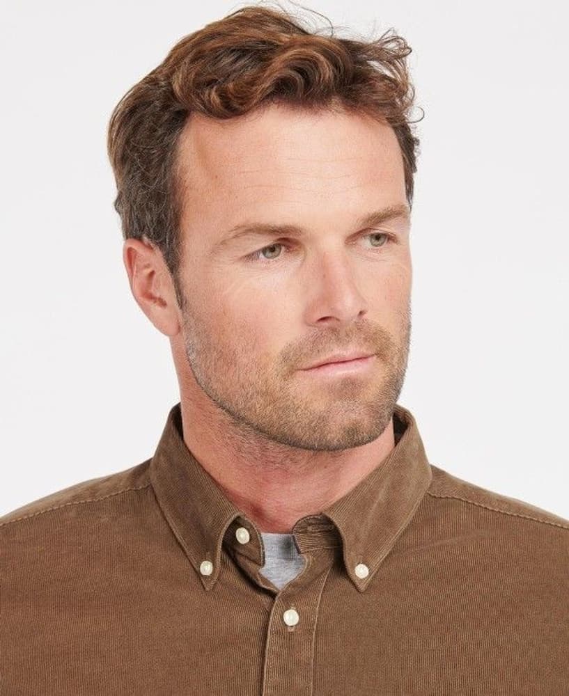 M's Ramsey Cord Tailored Shirt Brown, view: 2