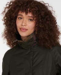 W's Classic Beadnell Wax Jacket Olive - view: 5