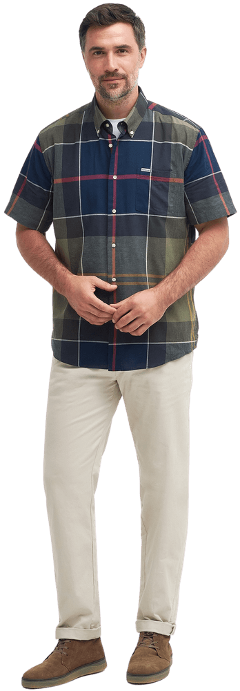 M's Douglas Relaxed Fit S/S Shirt Classic Tartan, view: 1