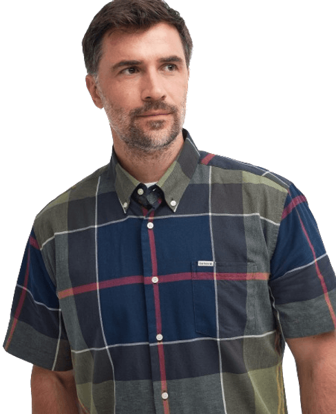 M's Douglas Relaxed Fit S/S Shirt Classic Tartan, view: 4