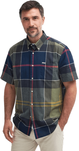 M's Douglas Relaxed Fit S/S Shirt Classic Tartan, view: 2