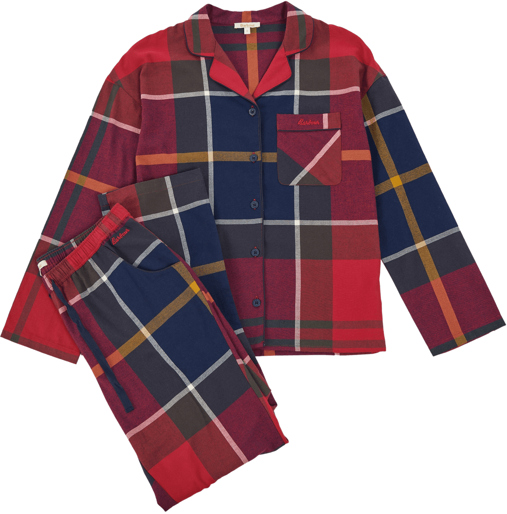 W's Large Scale Ellery PJ Set Large Red Tartan, view: 0