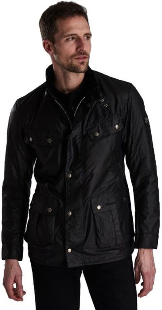 International M's Duke Wax Jacket Black, view: 2