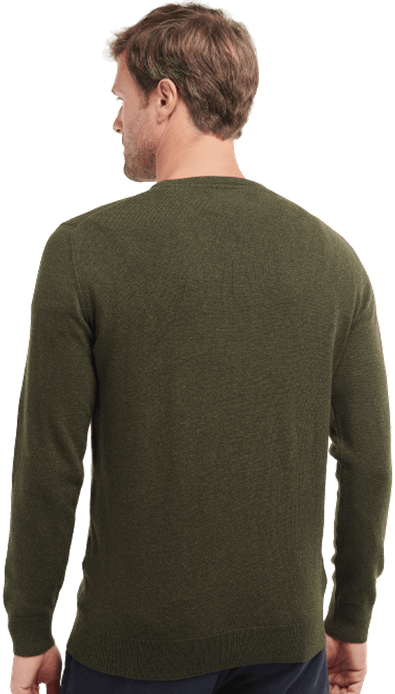 M's Essential Lambswool Crew Neck Neck Seaweed, view: 3