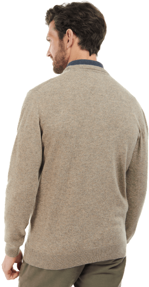 M's Essential Lambswool Crew Neck Neck Fossil, view: 3