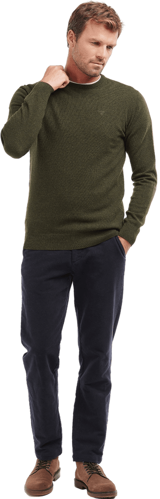 M's Essential Lambswool Crew Neck Neck Seaweed, view: 4