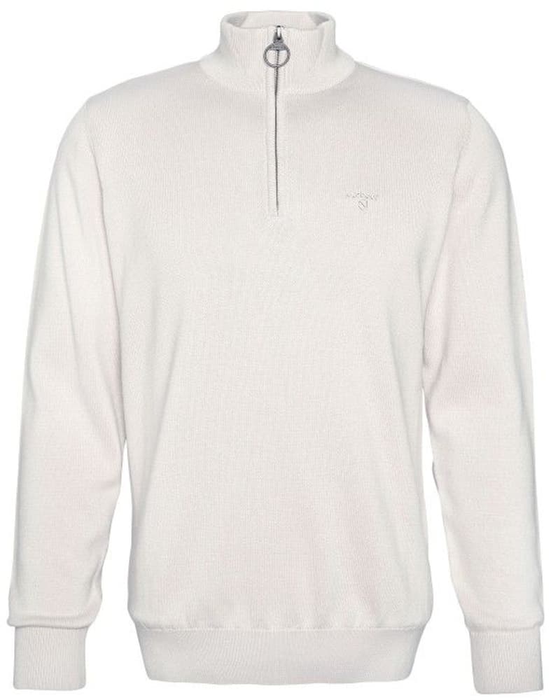 M's Cotton Half Zip Knitted Jumper Mist, view: 0