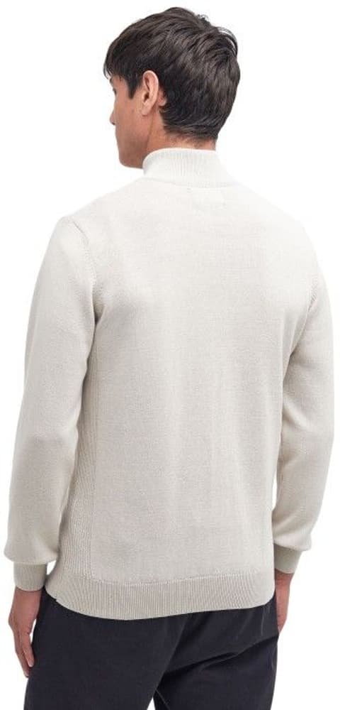 M's Cotton Half Zip Knitted Jumper Mist, view: 2