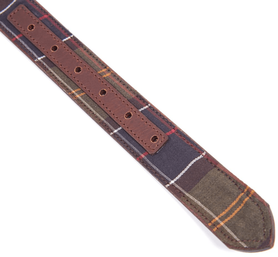 M's Reversible Tartan Leather Belt Classic Tartan/Brown, view: 1