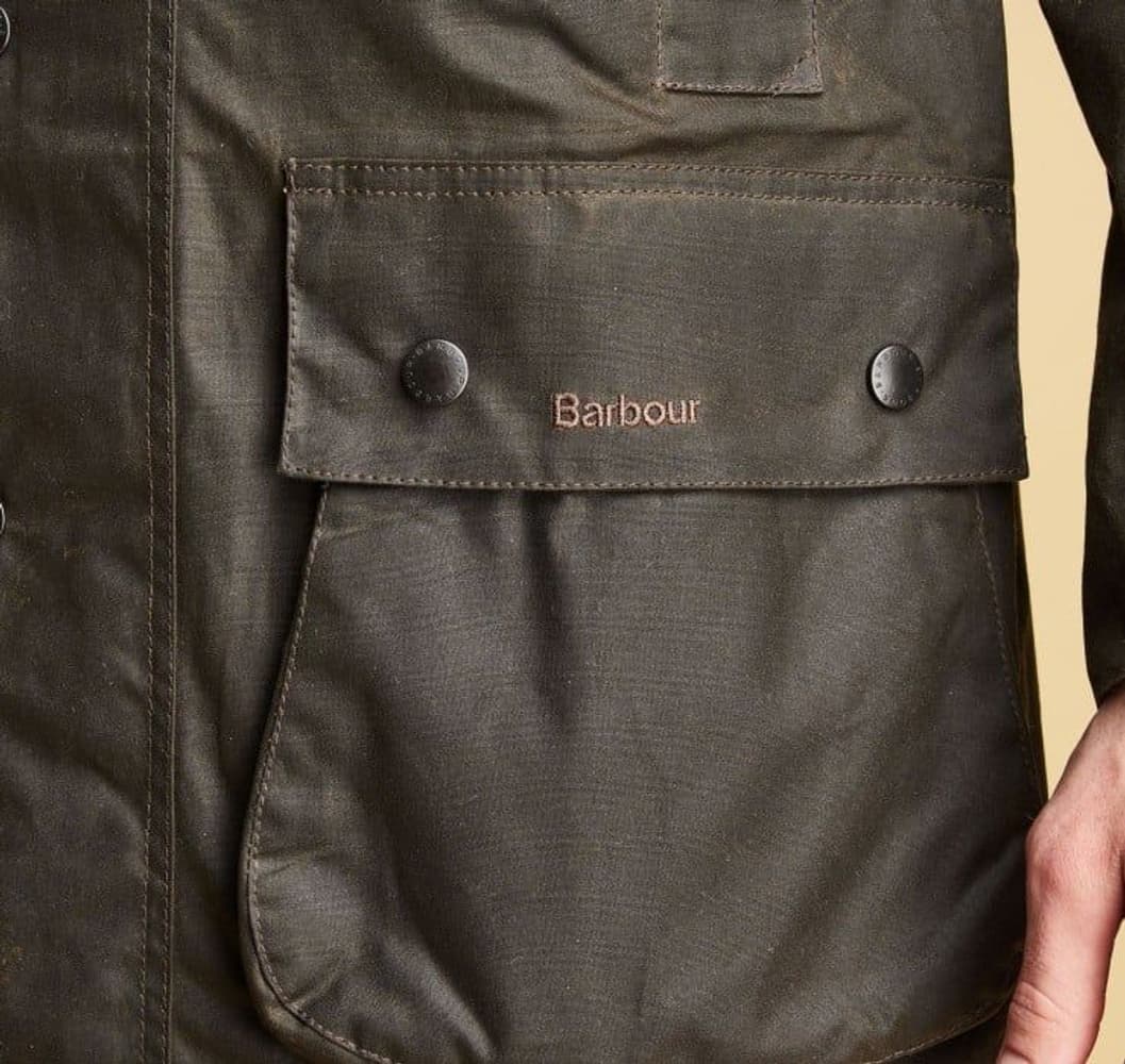 M's Classic Northumbria Wax Jacket Dark Olive Check, view: 4