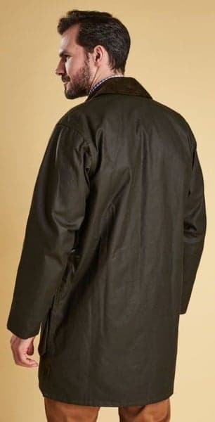 M's Classic Northumbria Wax Jacket Dark Olive Check, view: 3