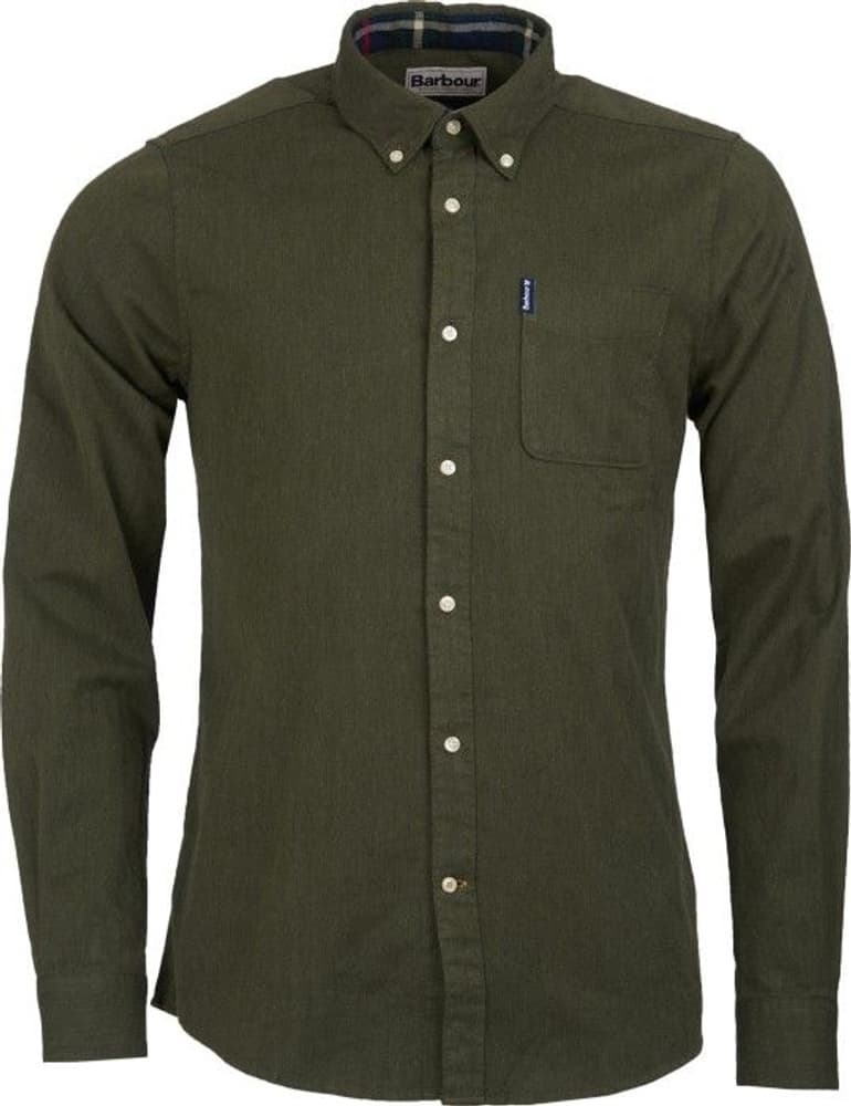 M's Don Herringbone 1 Tailored Shirt Forest, view: 0