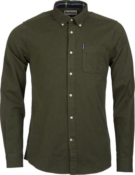M's Don Herringbone 1 Tailored Shirt Forest, view: 0