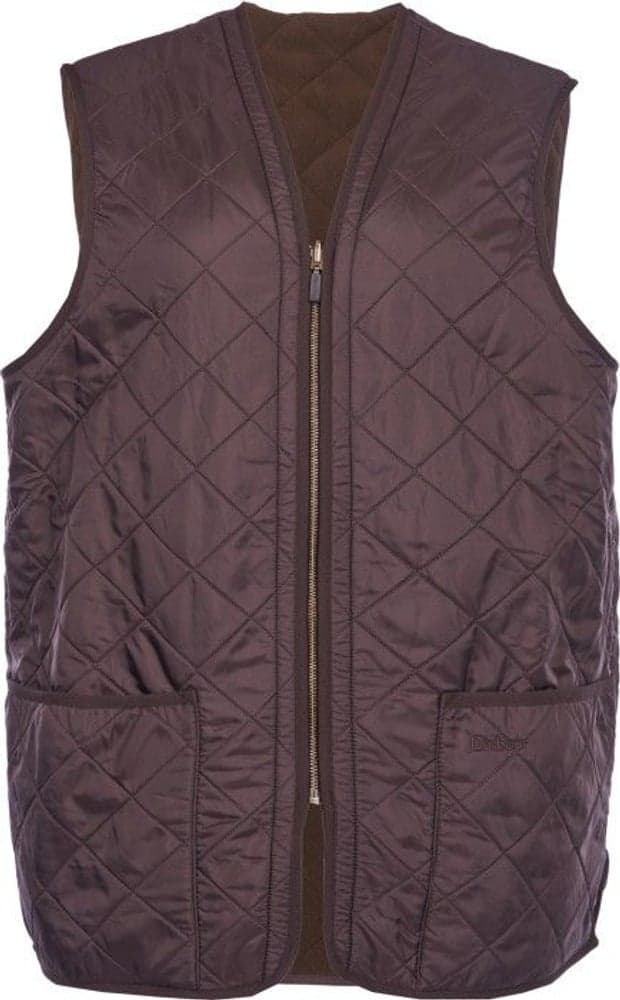 M's Polarquilt Waistcoat Zip In Liner Brown, view: 0
