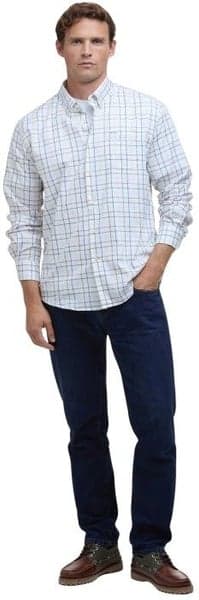 M's Caswell Tattersall Regular Fit Shirt Pine Green, view: 5