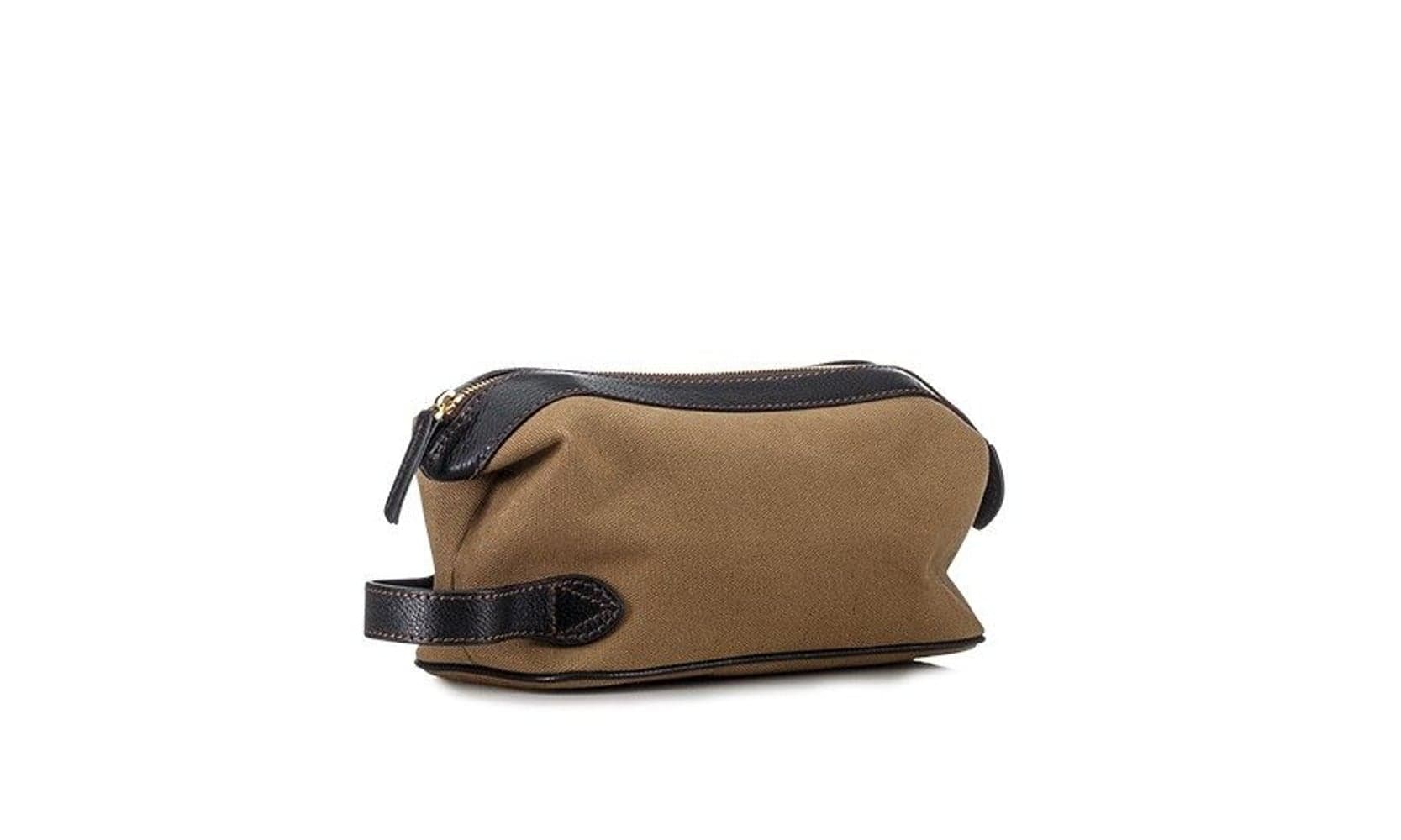Small Wash Bag Khaki Canvas, view: 1