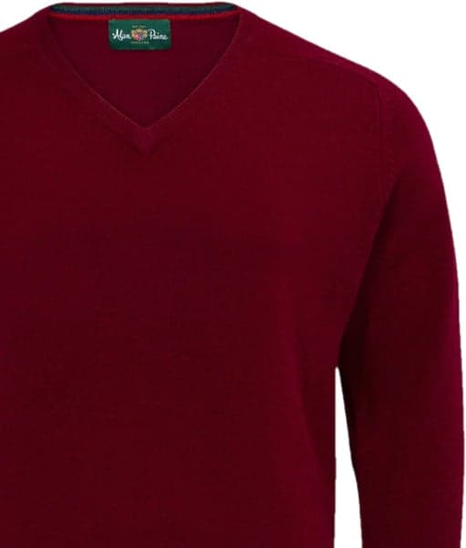 Streetly V-Neck Pullover Bordeaux, view: 1