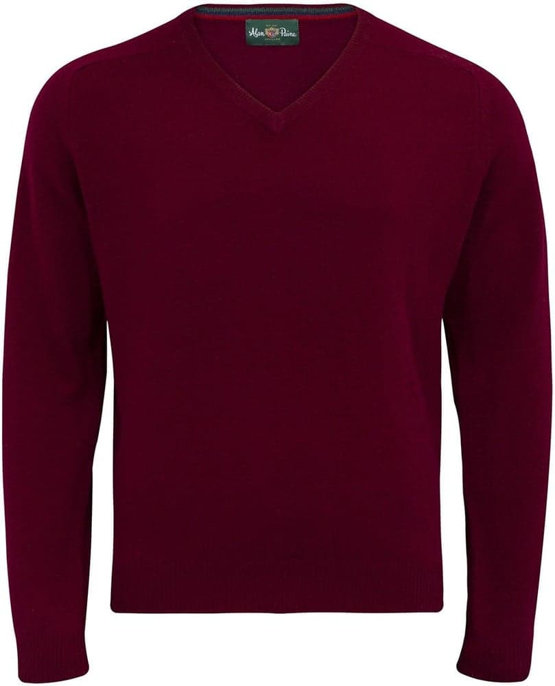 Streetly V-Neck Pullover Bordeaux, view: 0