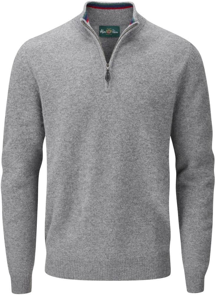 M's Streetly 1/2 Zip Mock Neck Grey Mix, view: 0