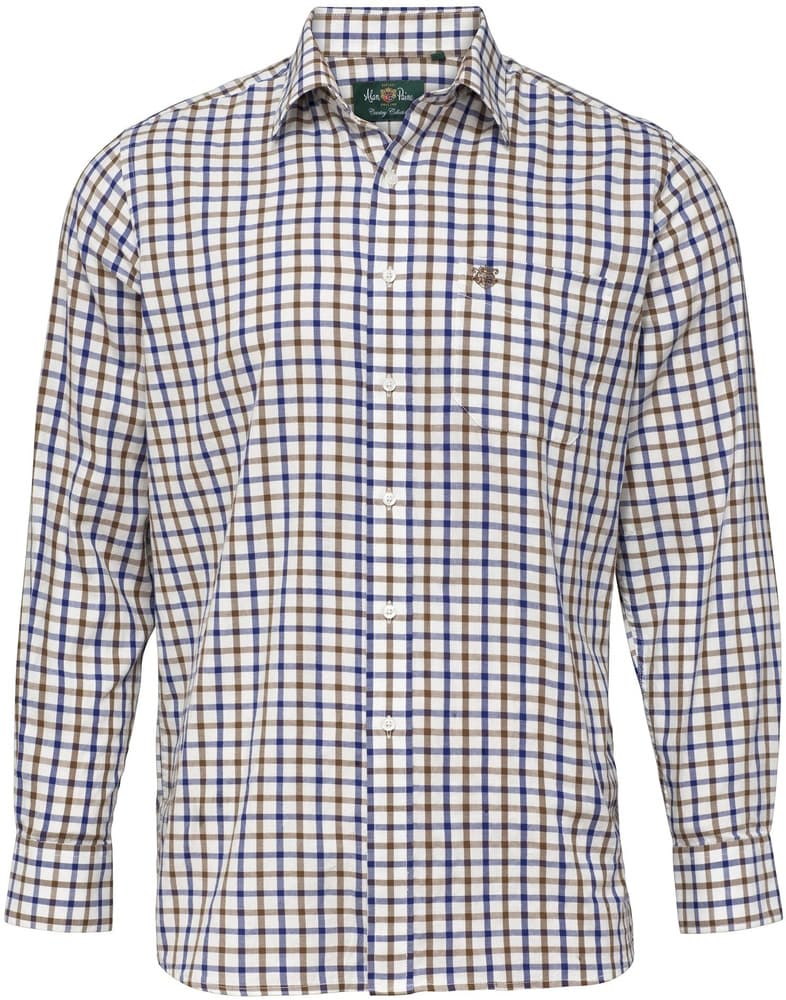 M's Ilkley Shirt Shooting Fit Brown Check, view: 0