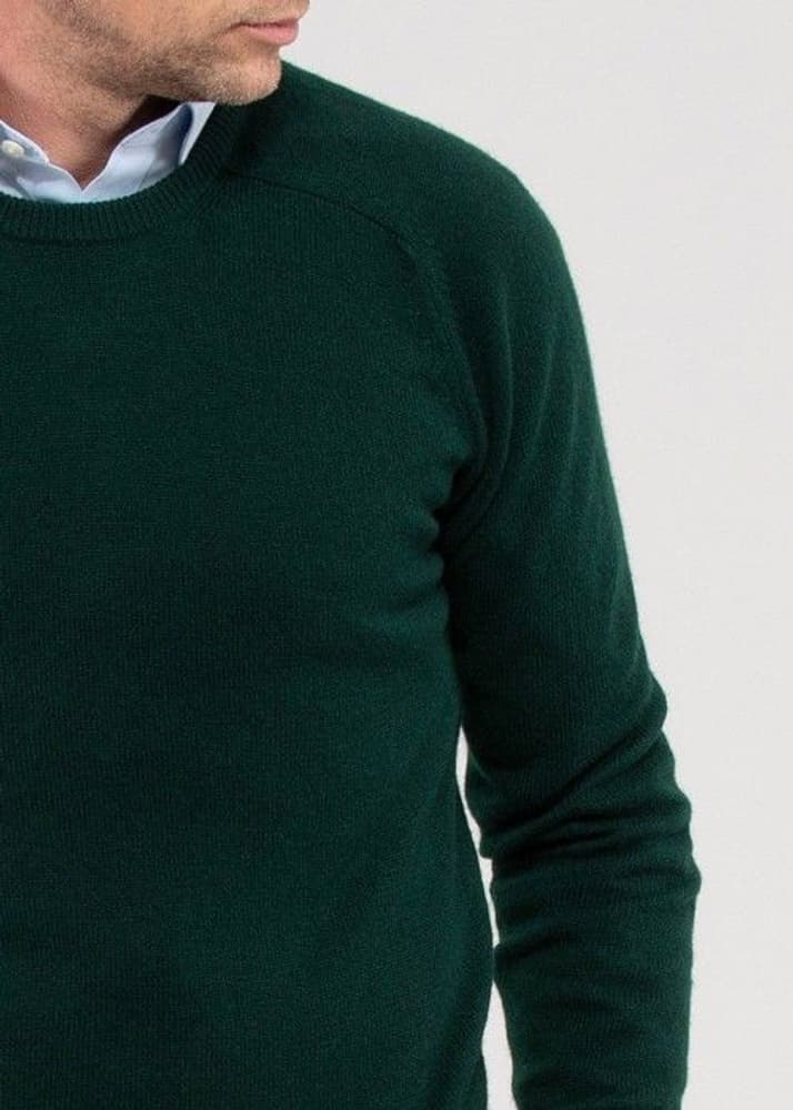 M's Lenzie Lambswool Crew Neck Tartan Green, view: 2