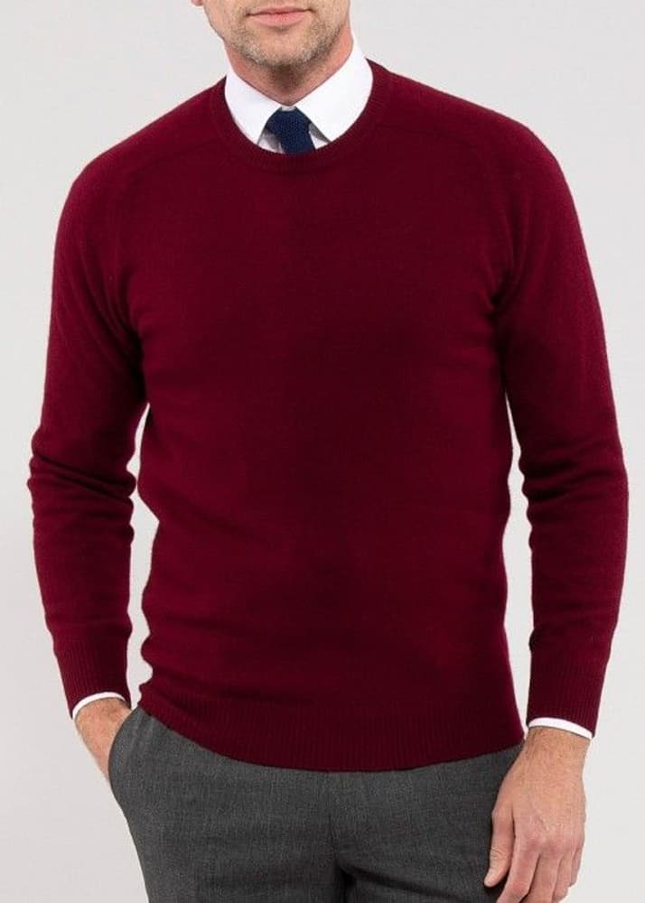 M's Lenzie Lambswool Crew Neck Bordeaux, view: 3