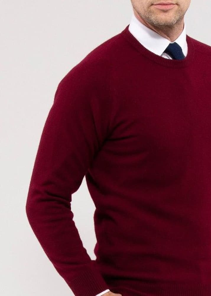 M's Lenzie Lambswool Crew Neck Bordeaux, view: 4
