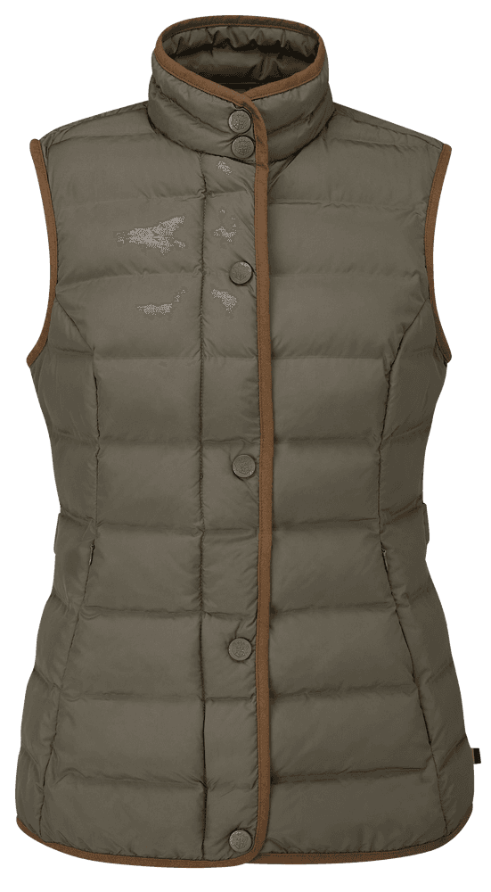 W's Calsall Quilted Waistcoat Olive, view: 0