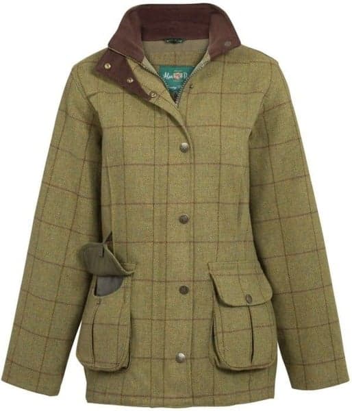 Rutland Ladies Waterproof Tweed Coat Lichen, view: 0