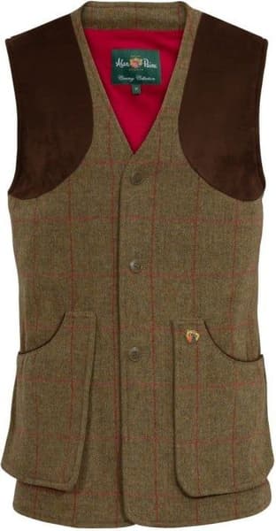 M's Combrook Tweed Shooting Waistcoat Sage, view: 0