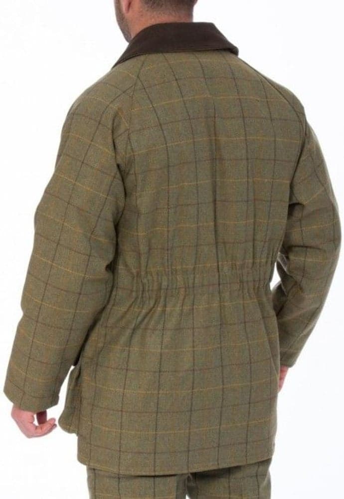 M's Rutland Waterproof Tweed Shooting Coat Dark Moss, view: 1
