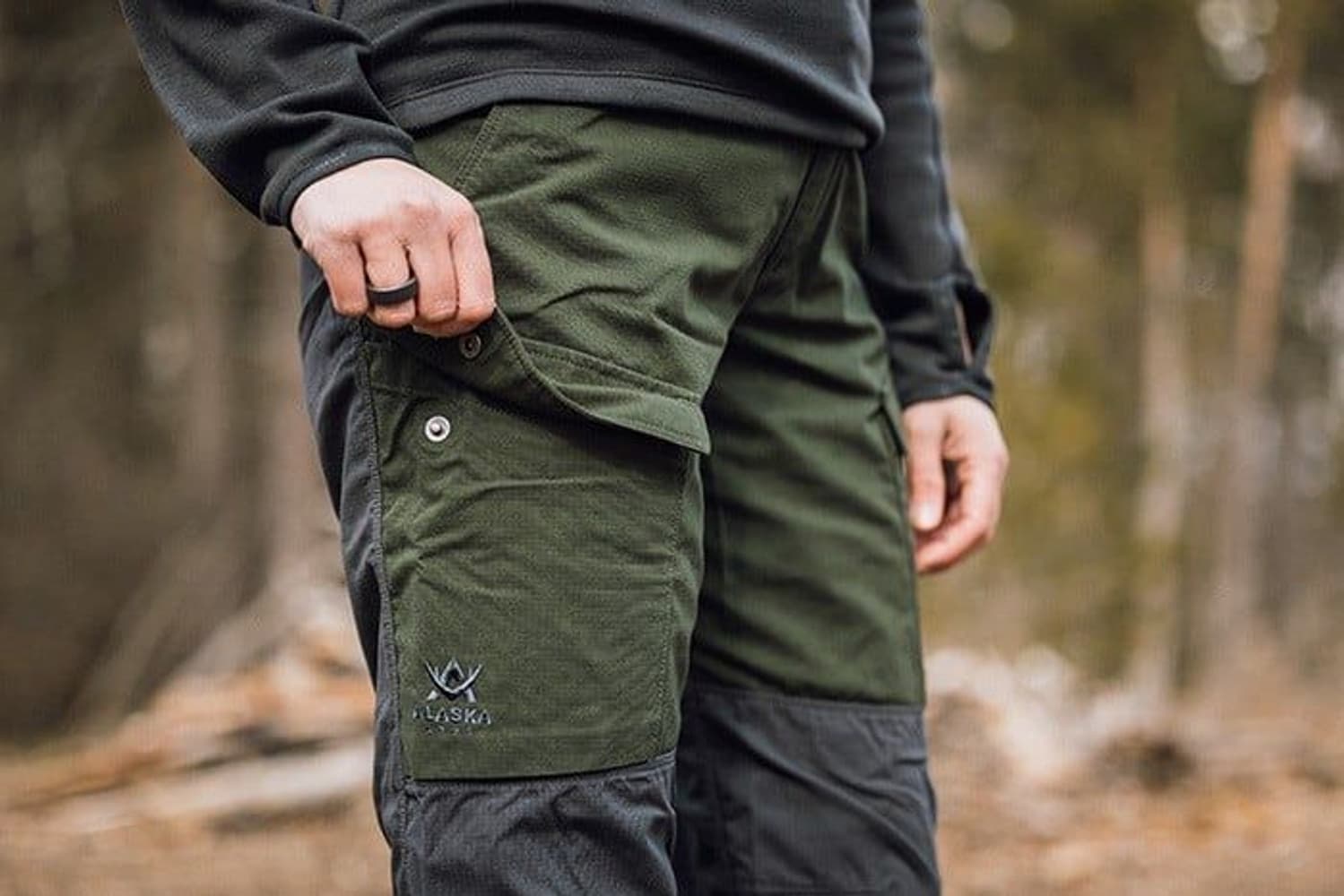 M's Comfort Pant Green / Grey, view: 2