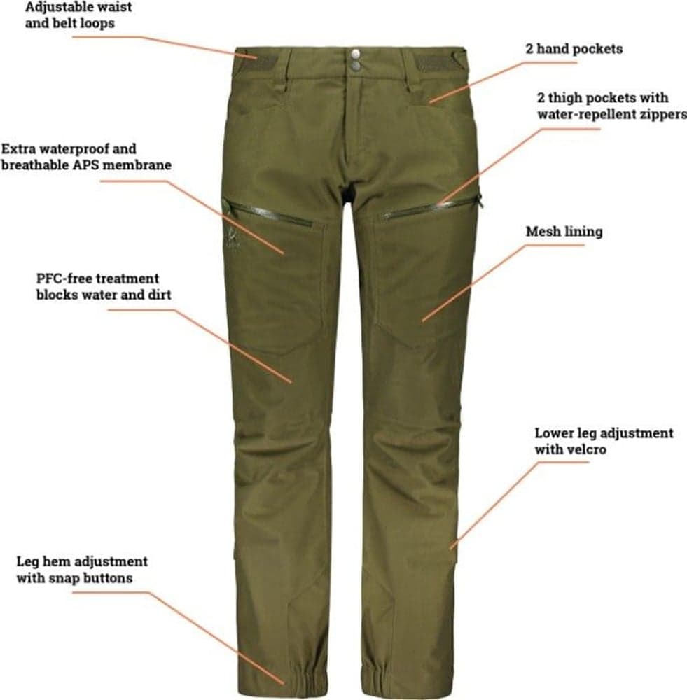M's Apex Pro Pant Hunting Green, view: 2
