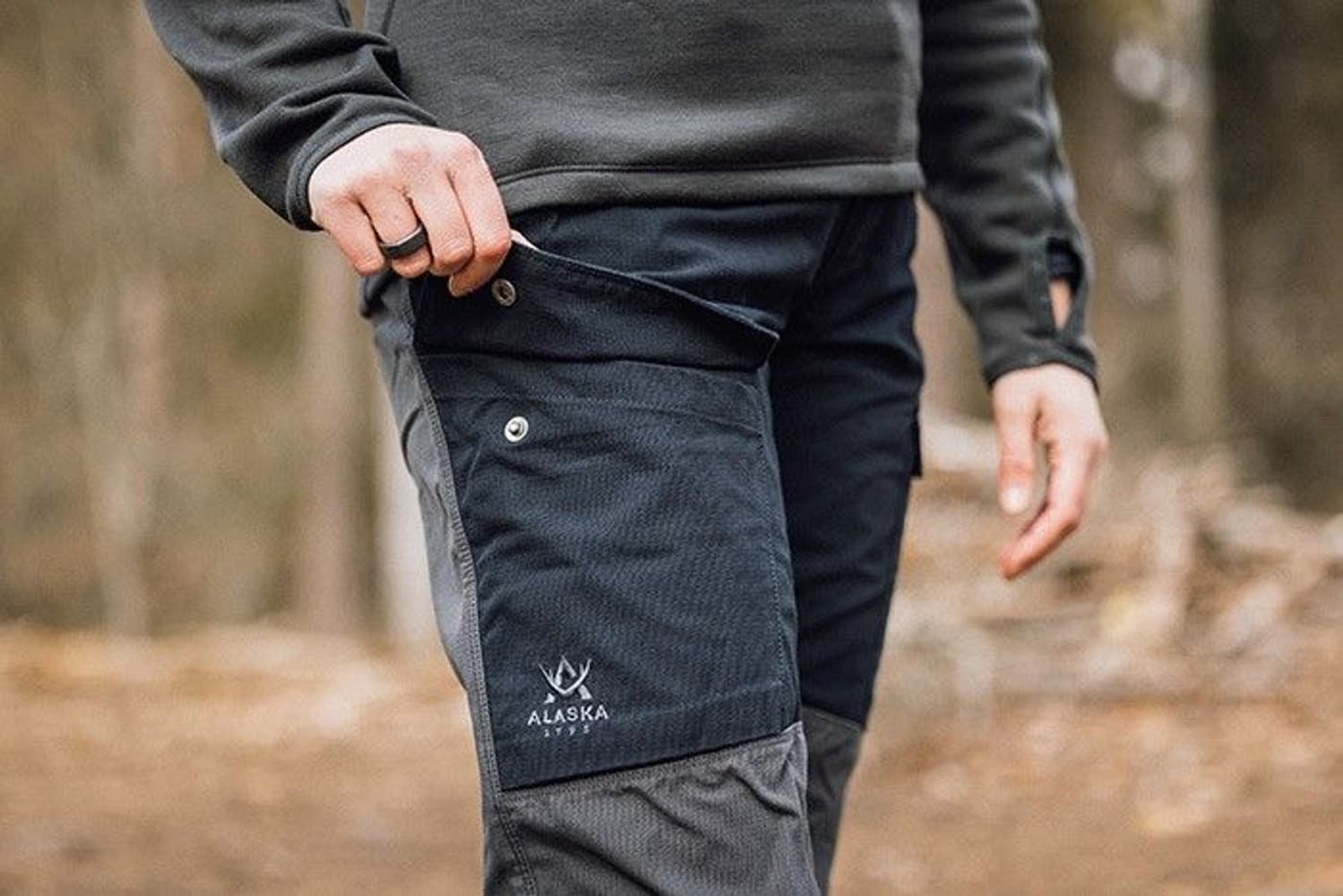 W's Comfort Pant Black/Grey, view: 3