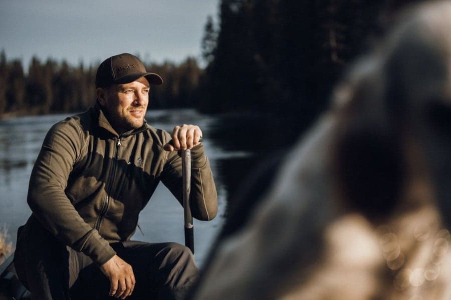 M's Merino Hoodie Dark Grey, view: 4