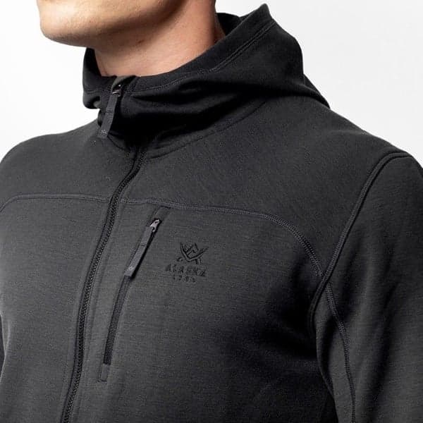 M's Merino Hoodie Dark Grey, view: 3