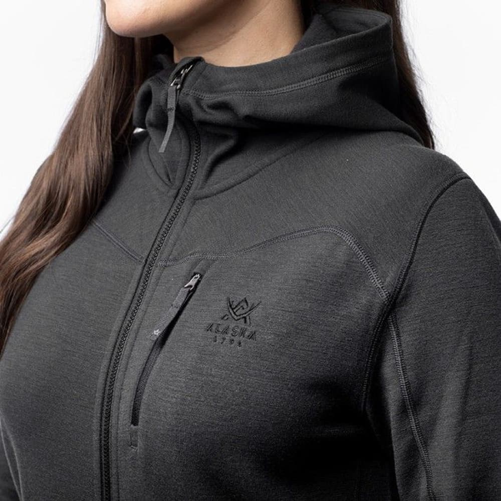 W's Merino Hoodie Dark Grey, view: 3