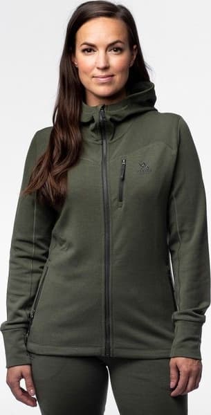 W's Merino Hoodie Hunting Green, view: 1