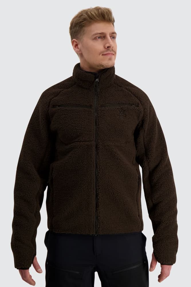 M's Teddy Fleece Jacket Moss Brown, view: 4