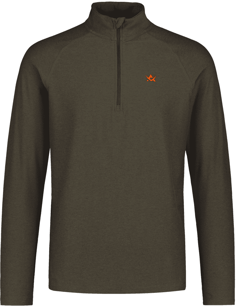 M's CoolDry Half-Zip Top Moss Brown, view: 0