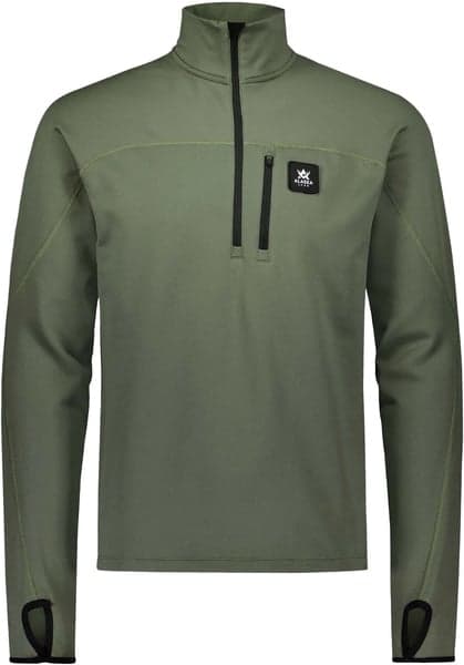M's ThermoDry Half-Zip Top Olive, view: 0