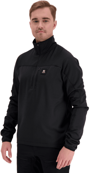 M's ThermoDry Half-Zip Top Black, view: 3