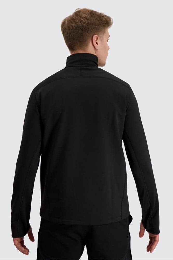 M's ThermoDry Half-Zip Top Black, view: 2