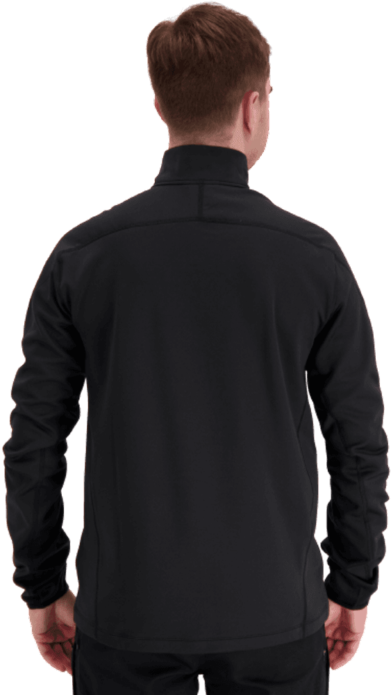 M's ThermoDry Half-Zip Top Black, view: 4