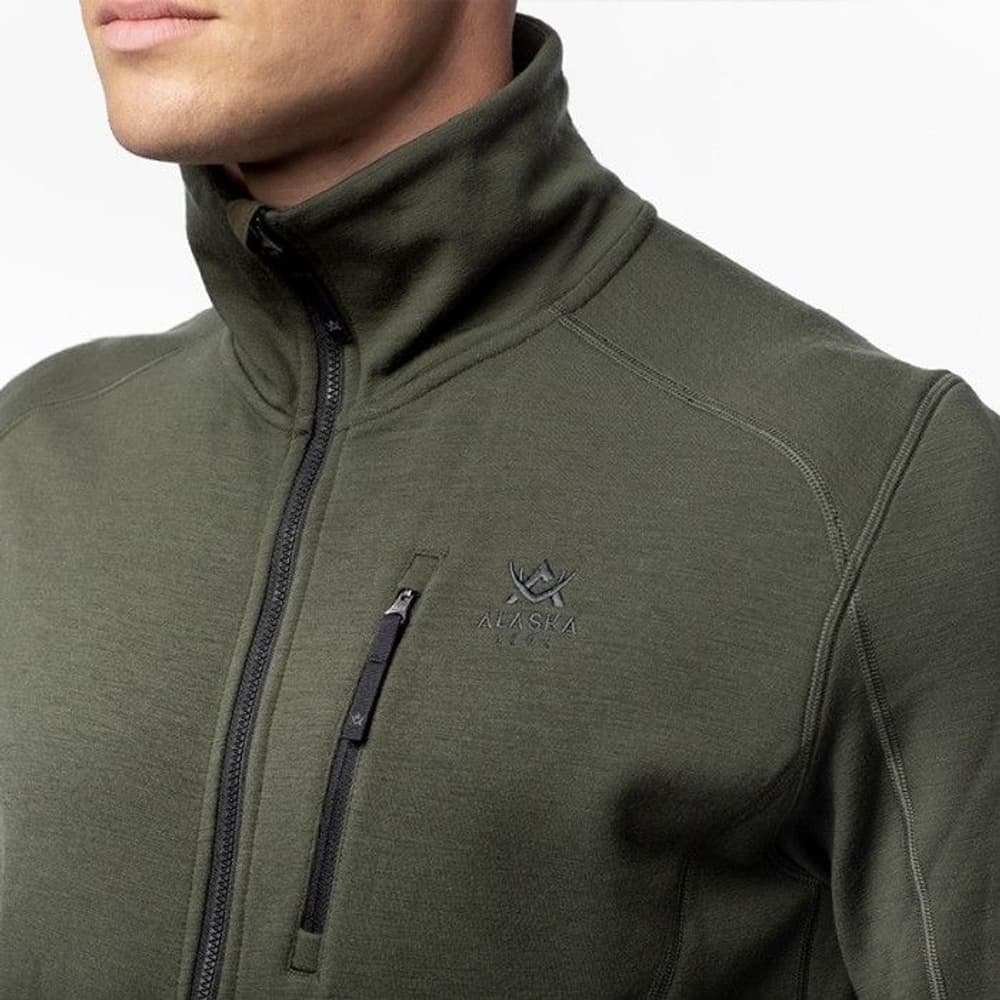 M's Merino Mid Layer Jacket Hunting Green, view: 3