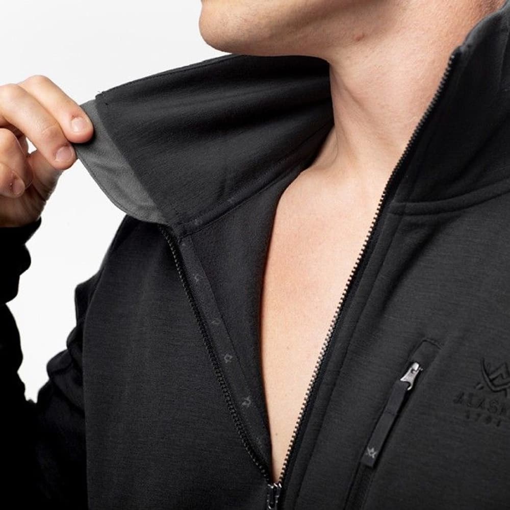 M's Merino Mid Layer Jacket Dark Grey, view: 4