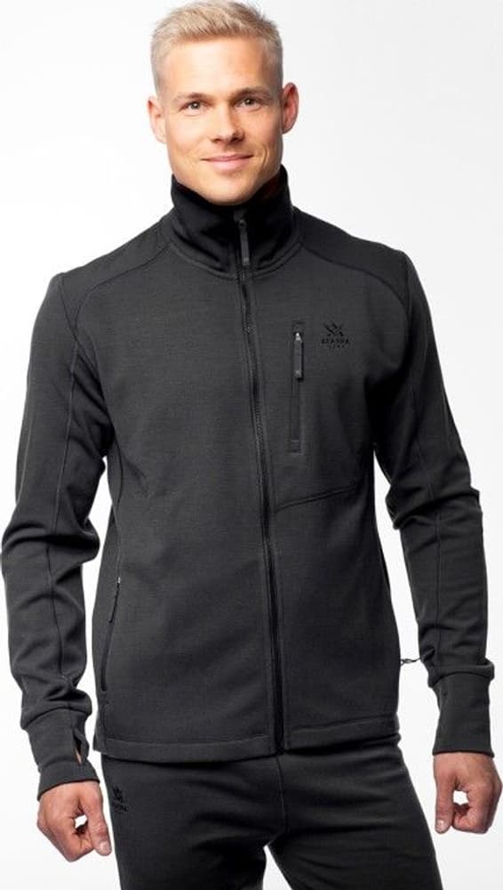 M's Merino Mid Layer Jacket Dark Grey, view: 1