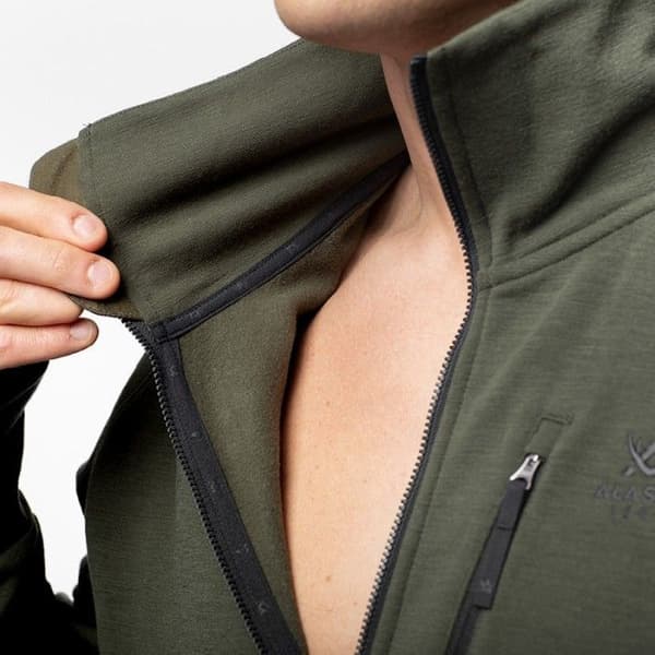 M's Merino Mid Layer Jacket Hunting Green, view: 4