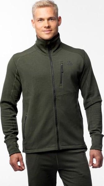 M's Merino Mid Layer Jacket Hunting Green, view: 1